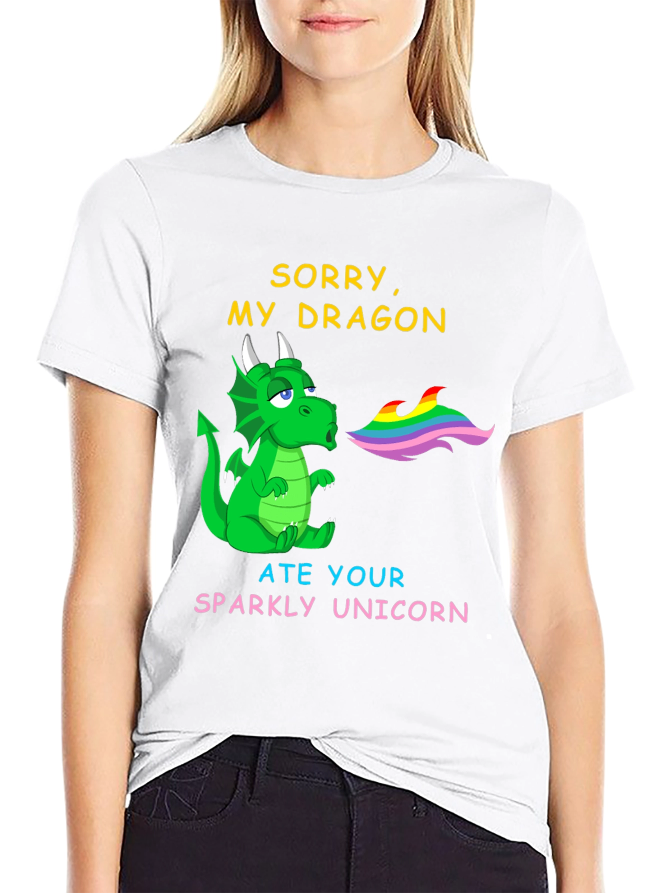 Sorry My Dragon Ate Your Unicorn Graphic Tee