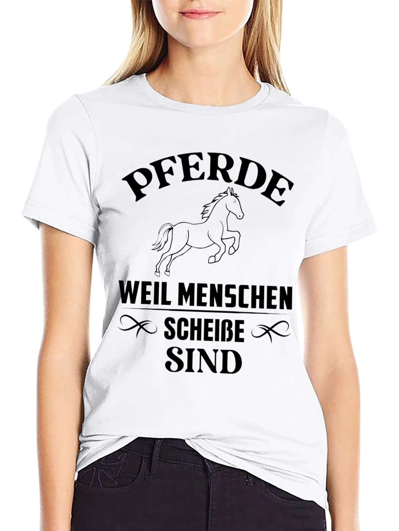 Pferde Because People Suck T-Shirt