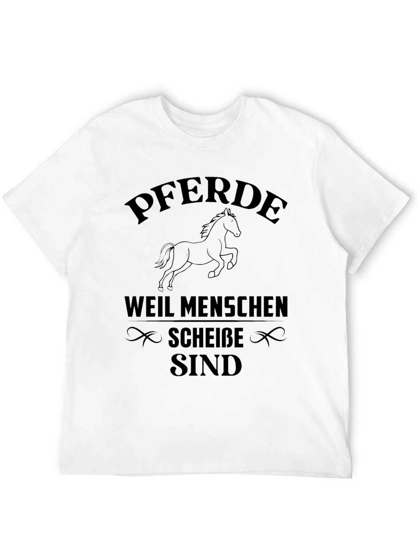 Pferde Because People Suck T-Shirt