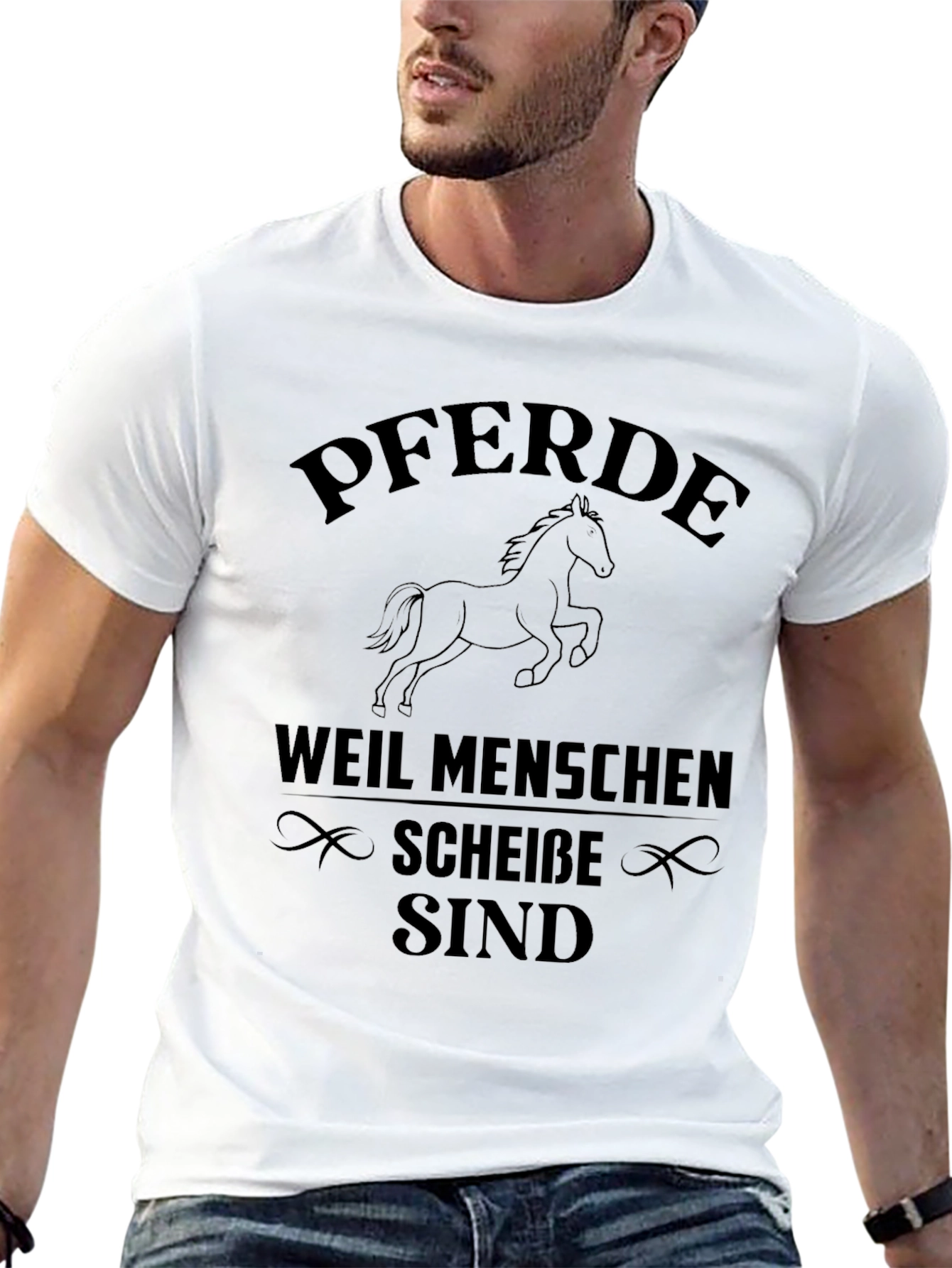 Pferde Because People Suck T-Shirt