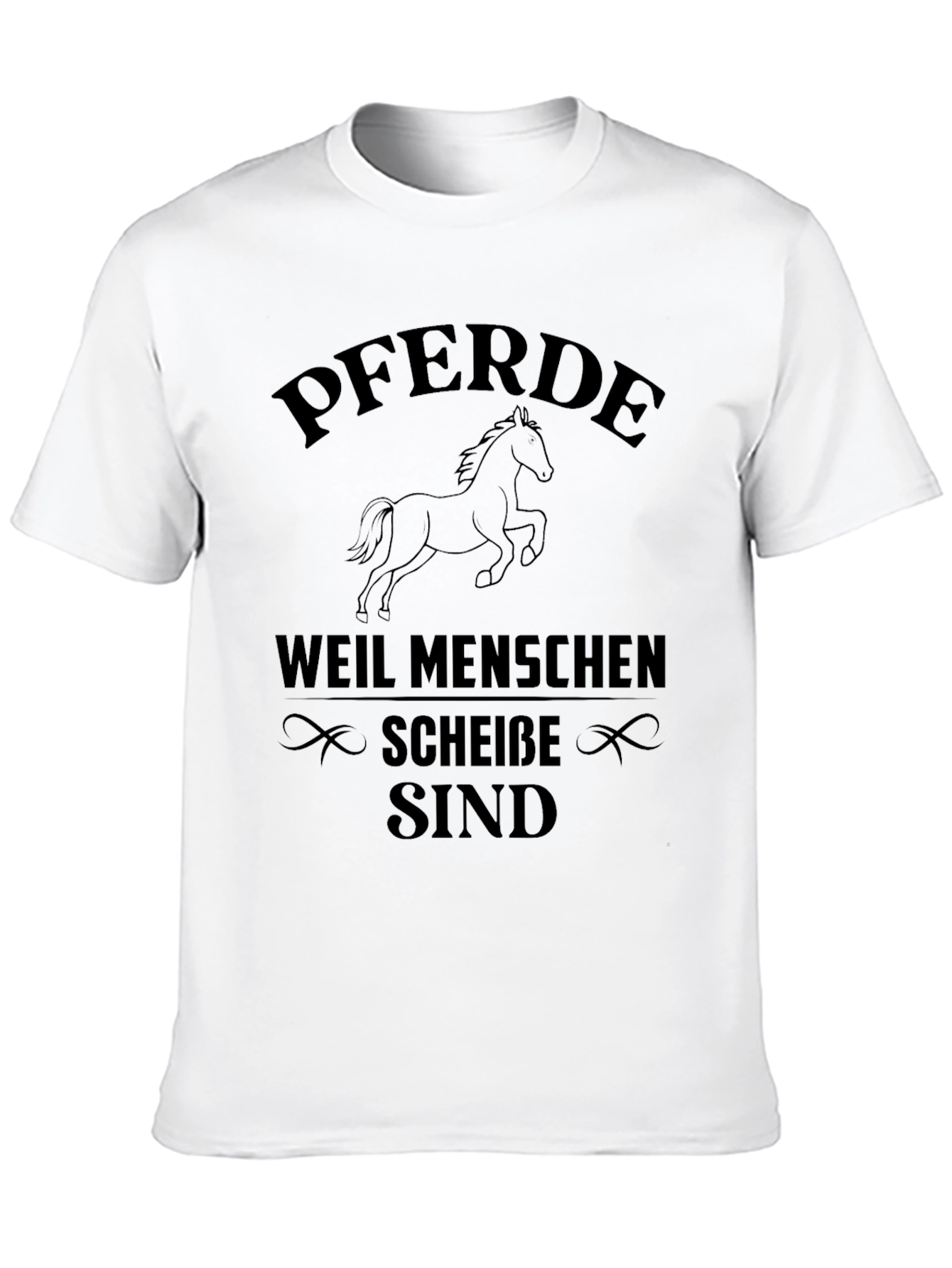 Pferde Because People Suck T-Shirt