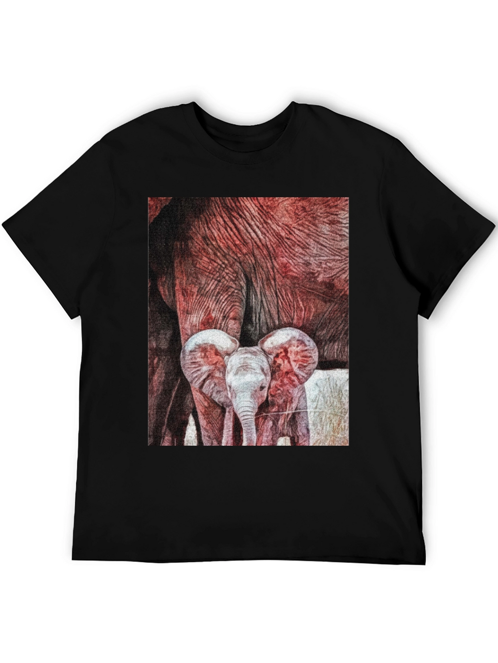 Elephant Family Graphic Tee