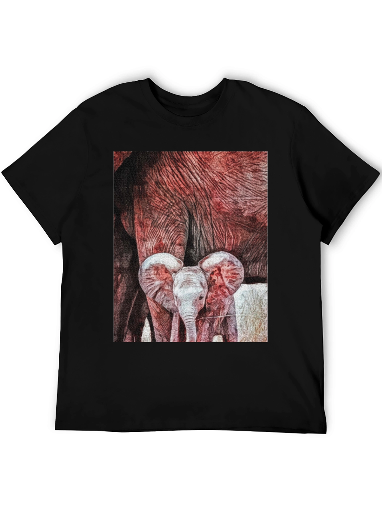 Elephant Family Graphic Tee