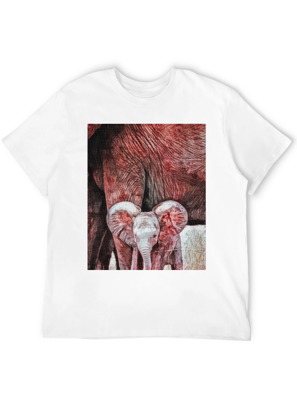 Elephant Family Graphic Tee