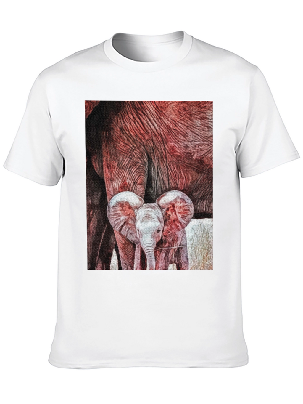 Elephant Family Graphic Tee