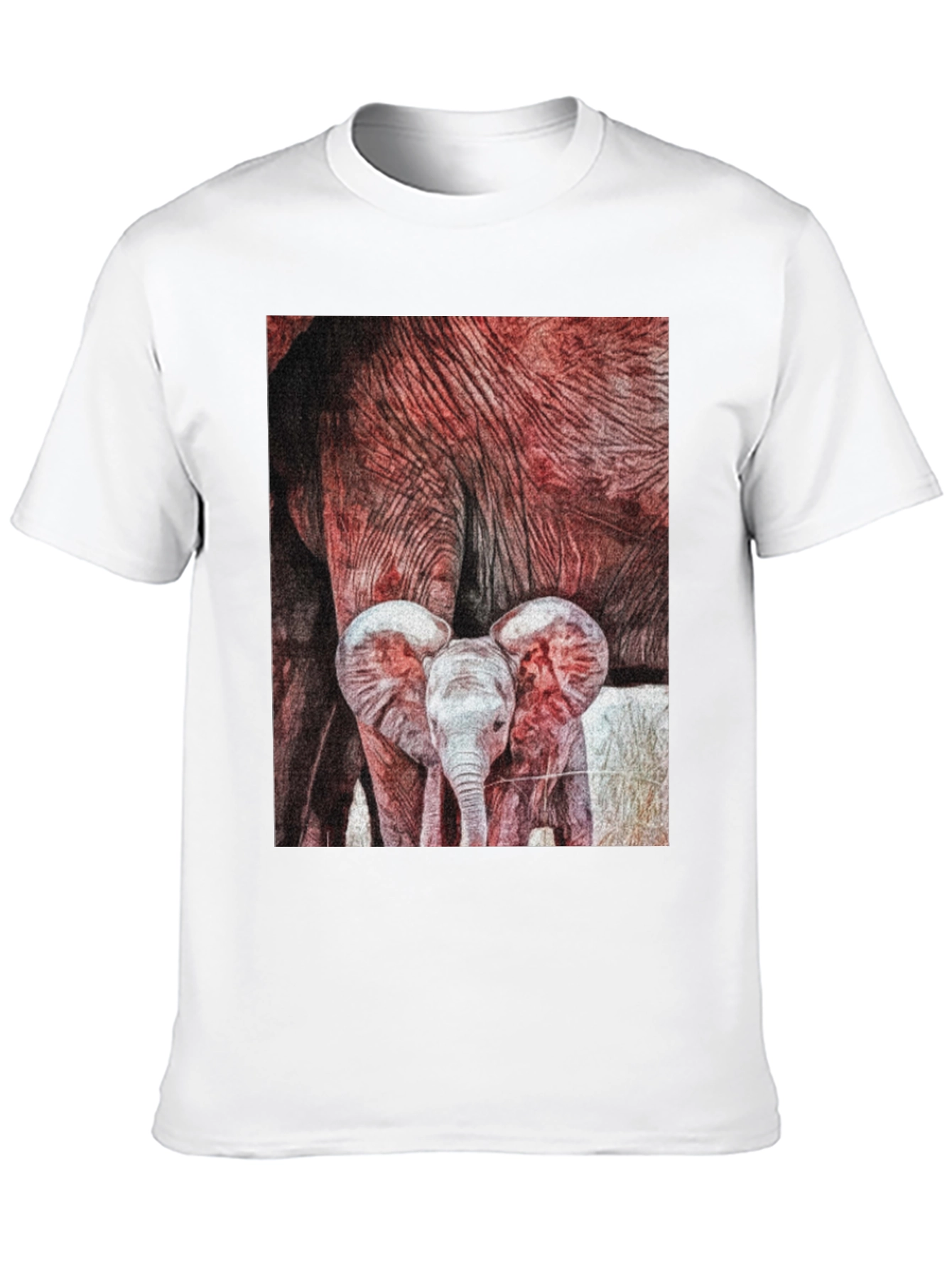 Elephant Family Graphic Tee