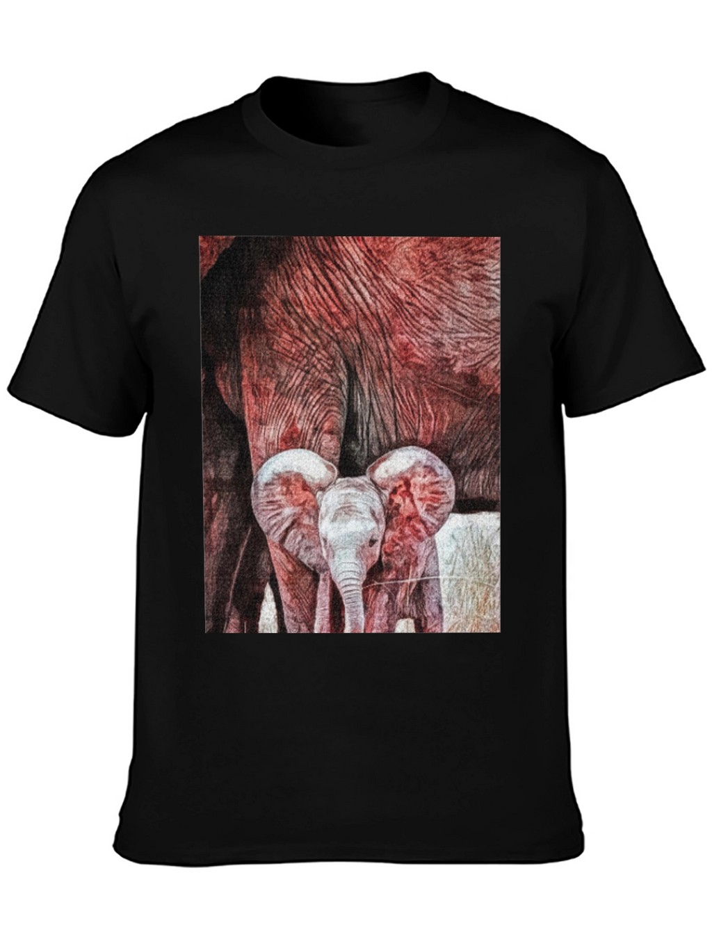Elephant Family Graphic Tee