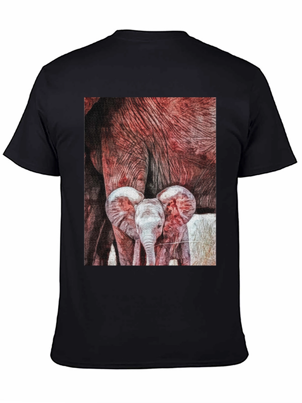 Elephant Family Graphic Tee