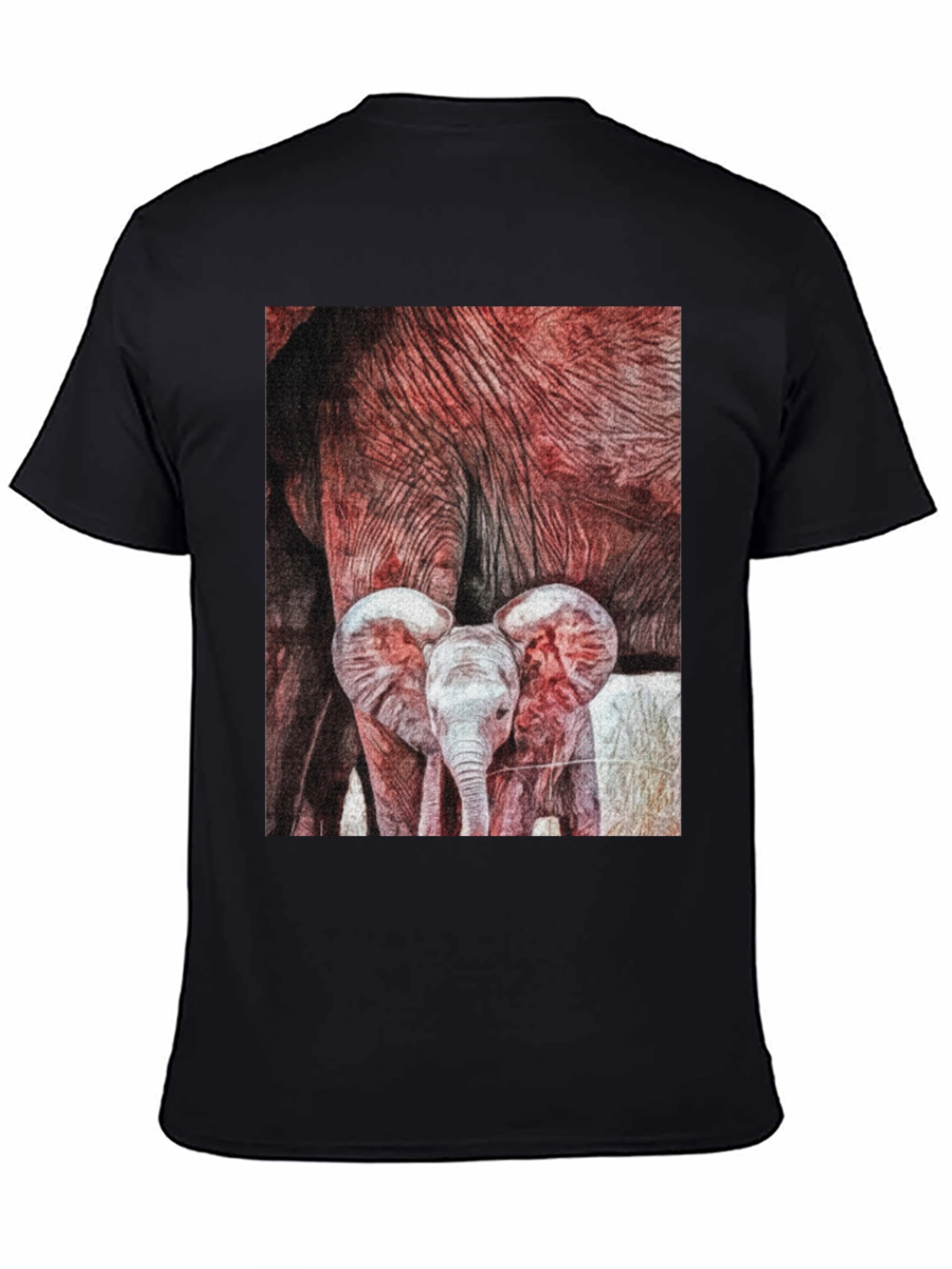 Elephant Family Graphic Tee