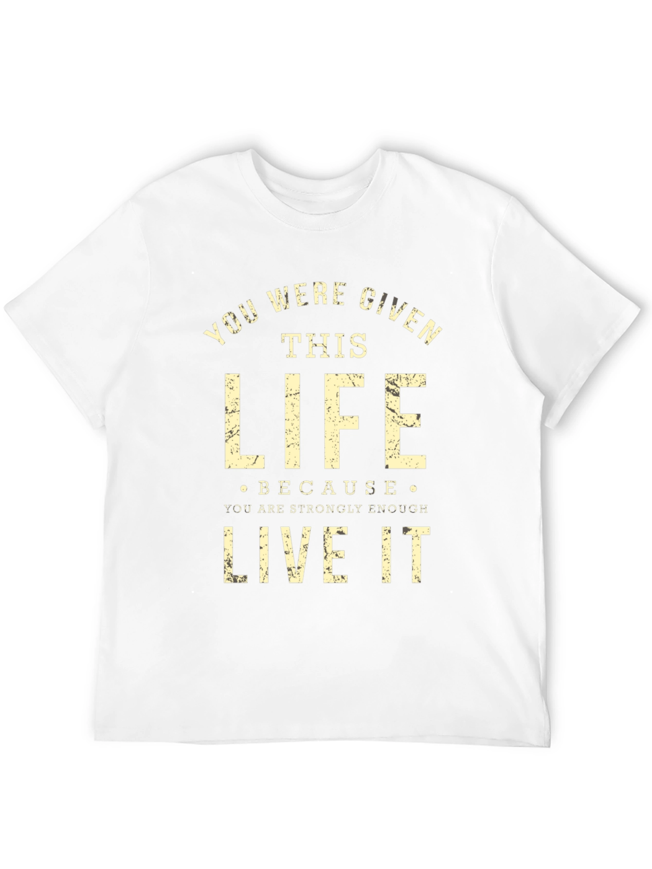 Motivational Graphic Print Black T-Shirt