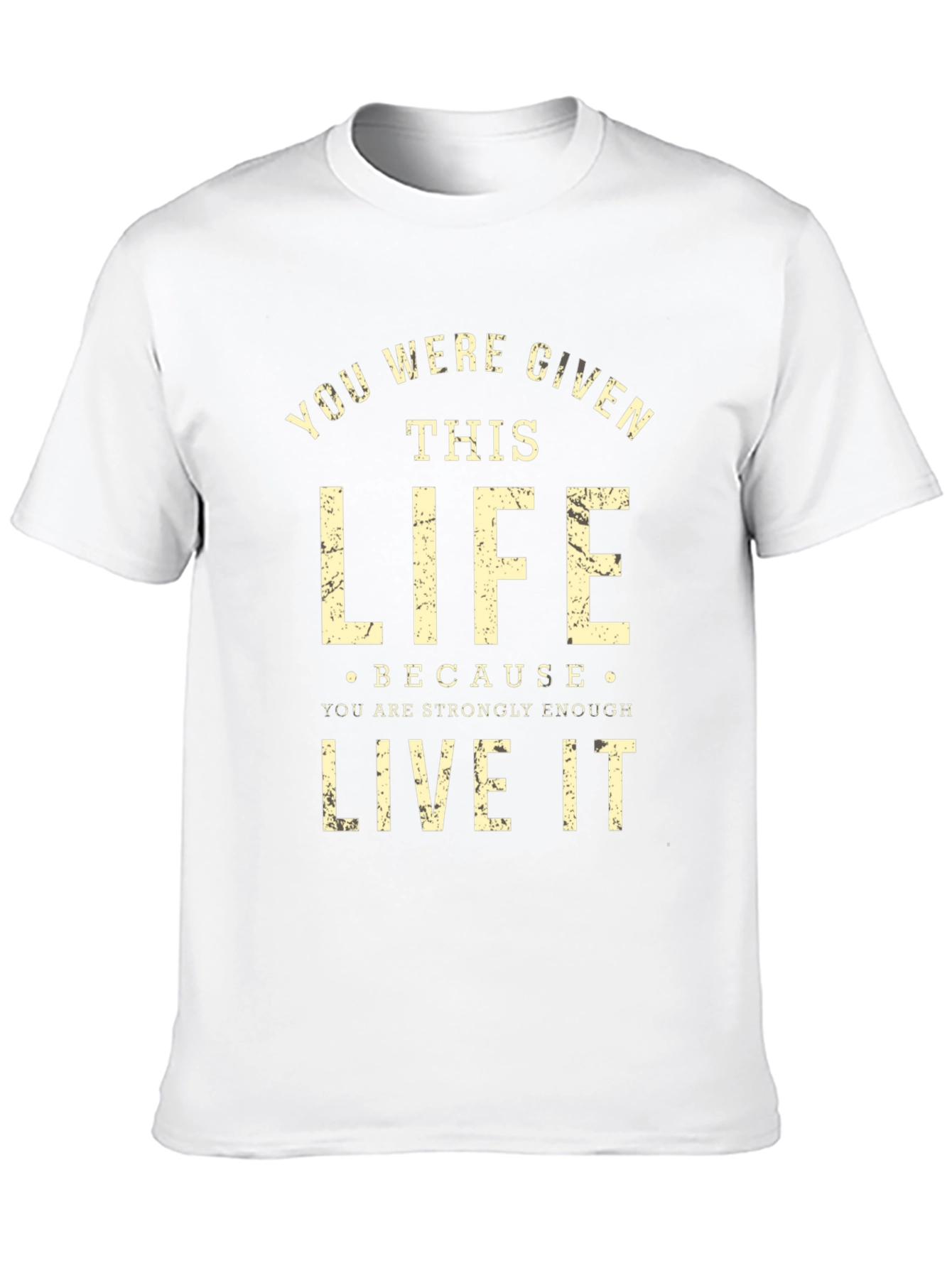 Motivational Graphic Print Black T-Shirt