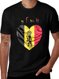 My Favorite Belgium Heart Flag T-Shirt