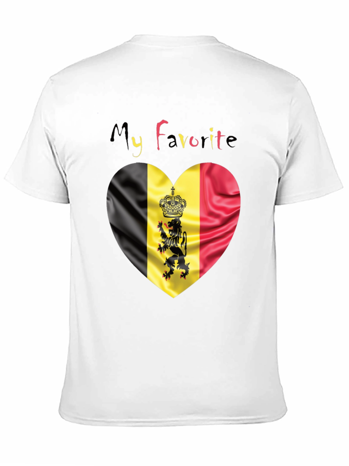 My Favorite Belgium Heart Flag T-Shirt