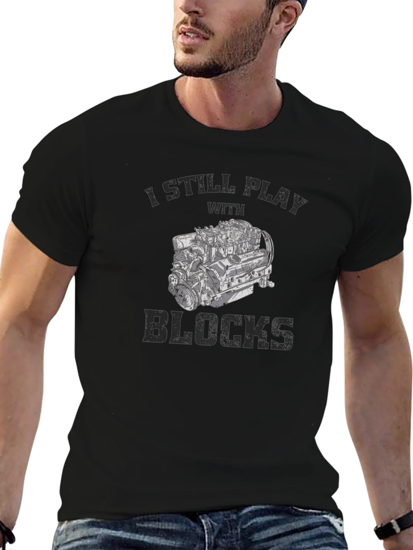 I Still Play With Blocks Mens T-Shirt