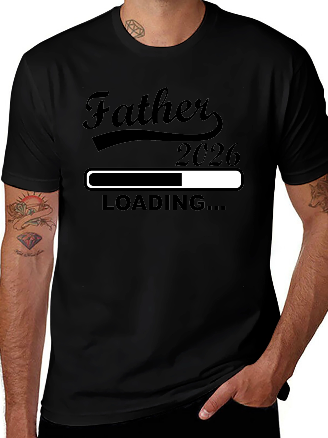 Father 2026 Loading T-Shirt | New Dad Gift
