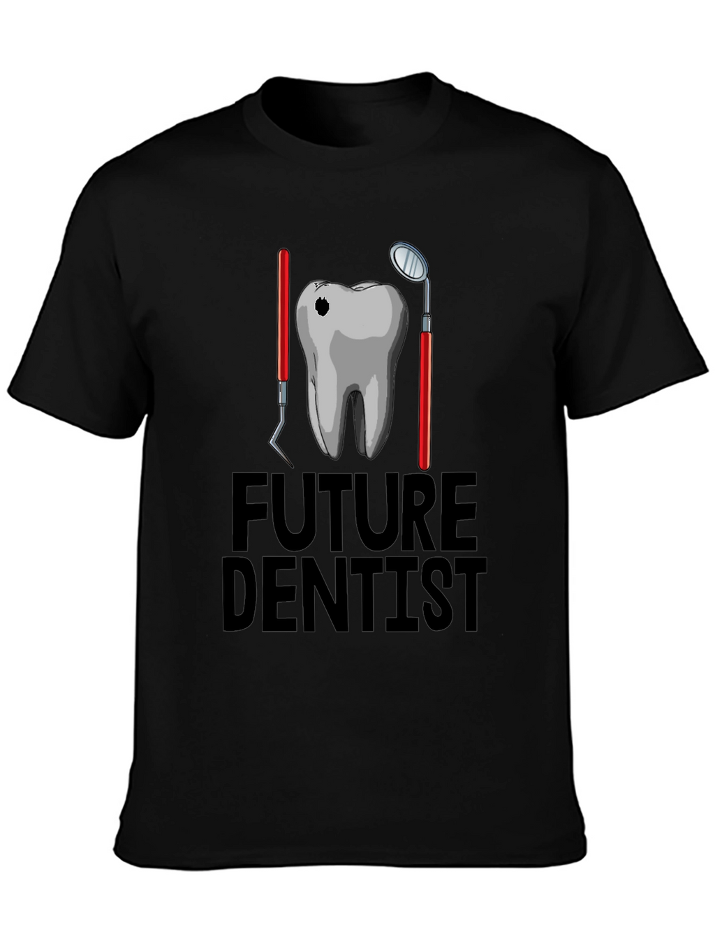 Future Dentist Graphic T-Shirt - Black