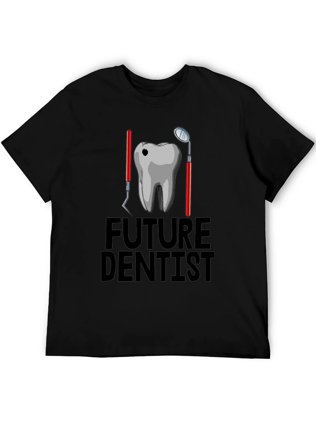 Future Dentist Graphic T-Shirt - Black