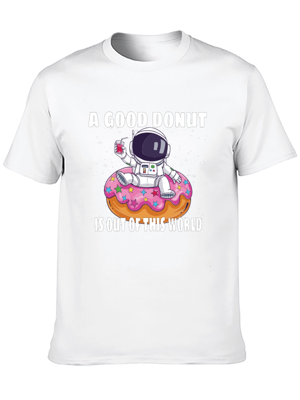 Astronaut Donut Graphic T-Shirt