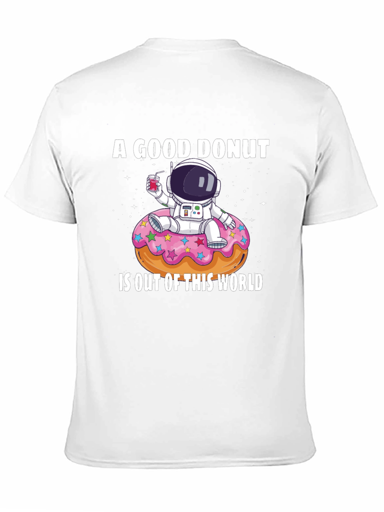 Astronaut Donut Graphic T-Shirt