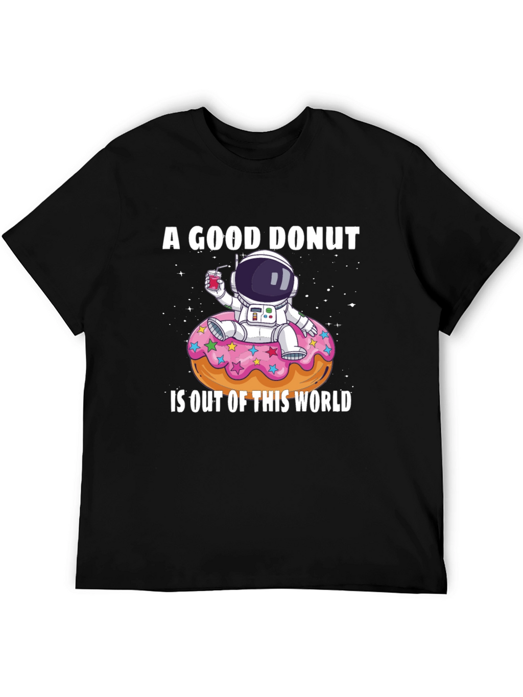 Astronaut Donut Graphic T-Shirt
