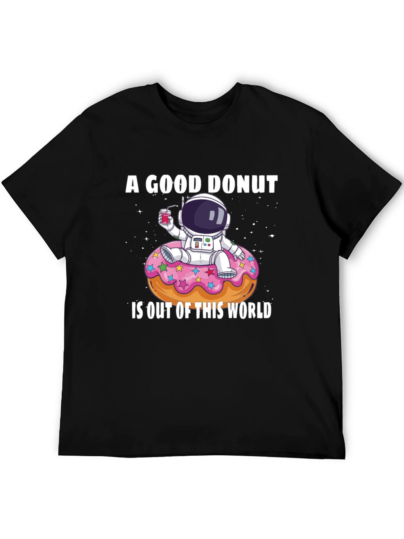 Astronaut Donut Graphic T-Shirt