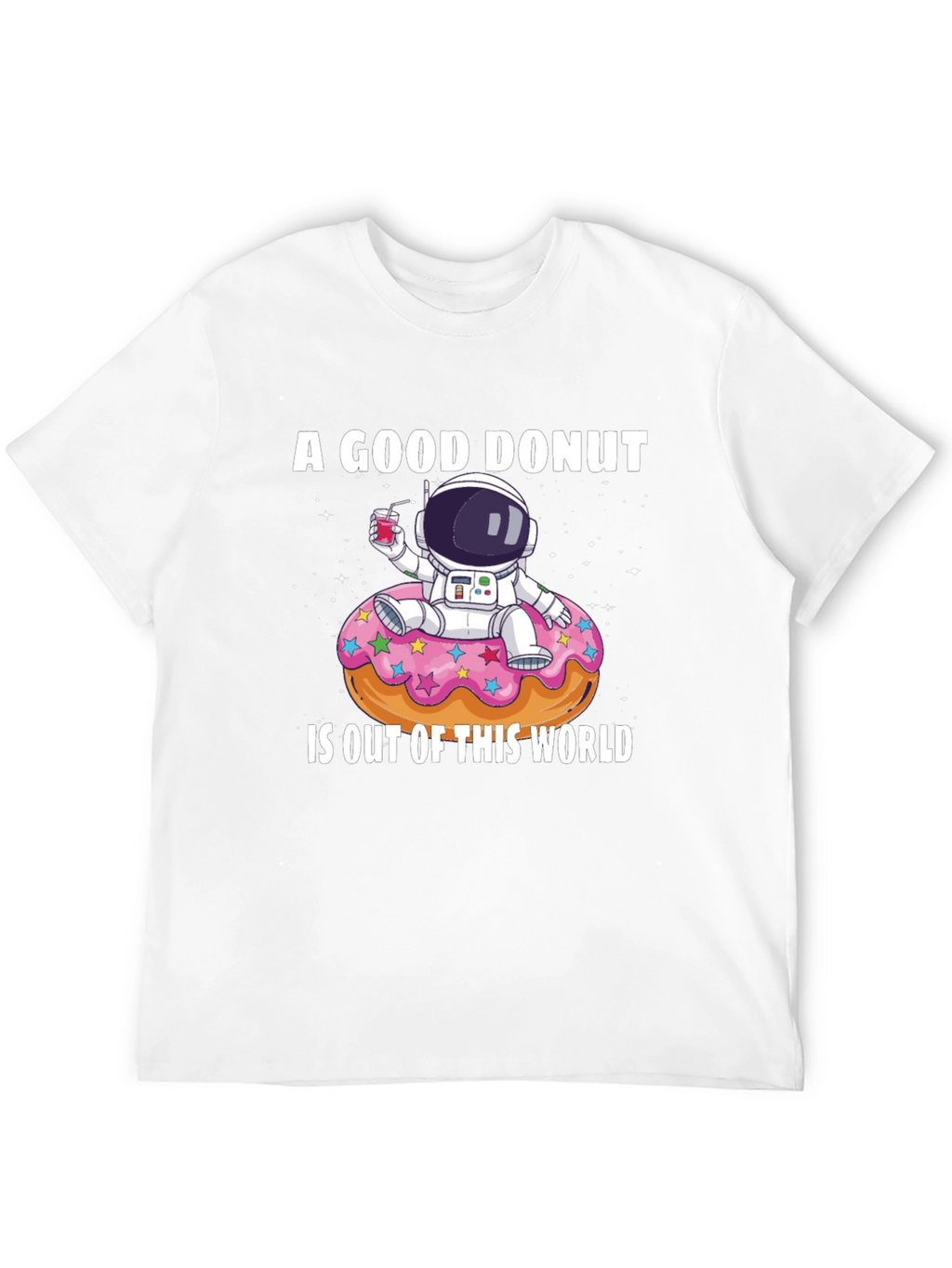 Astronaut Donut Graphic T-Shirt