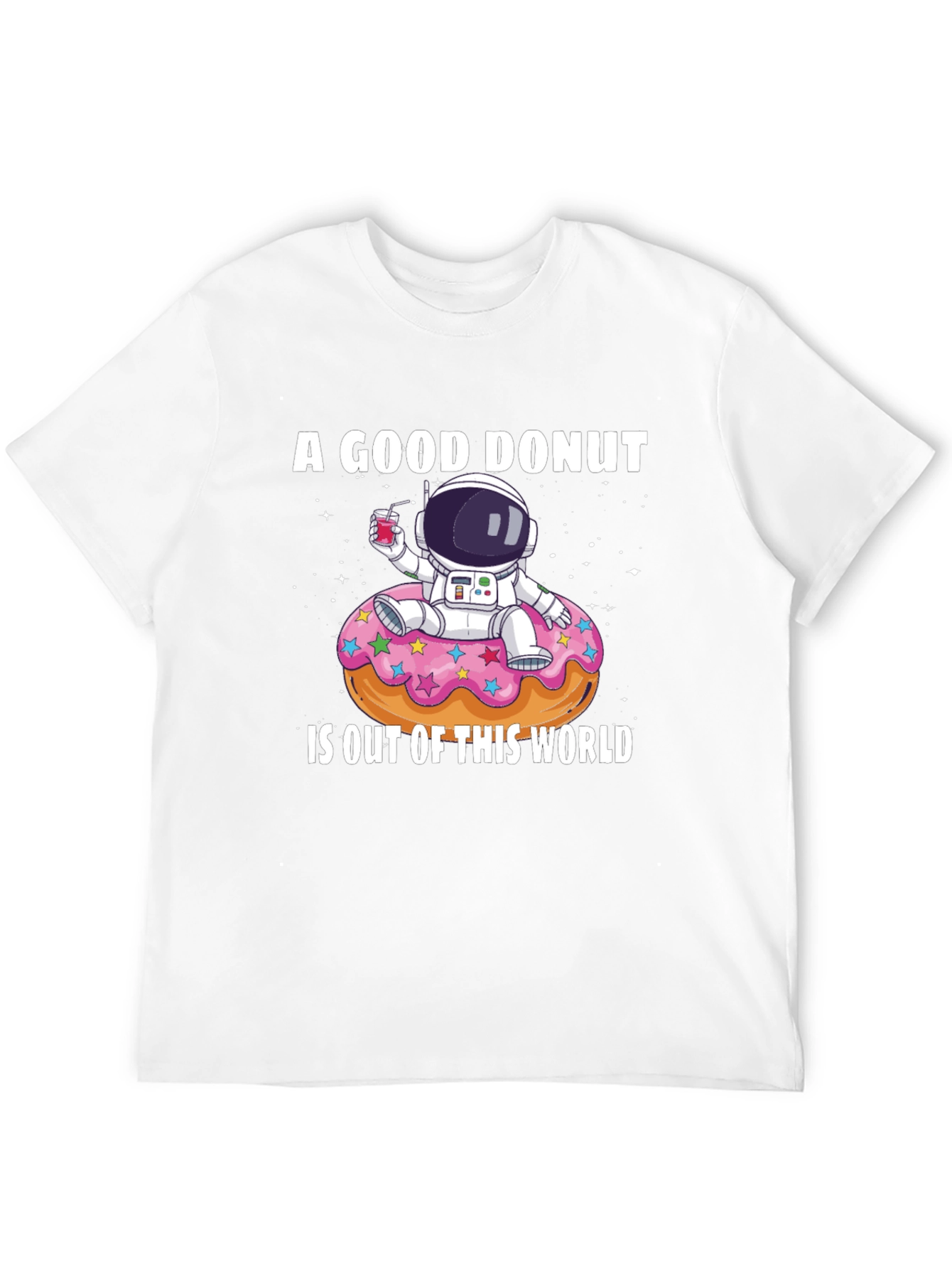 Astronaut Donut Graphic T-Shirt