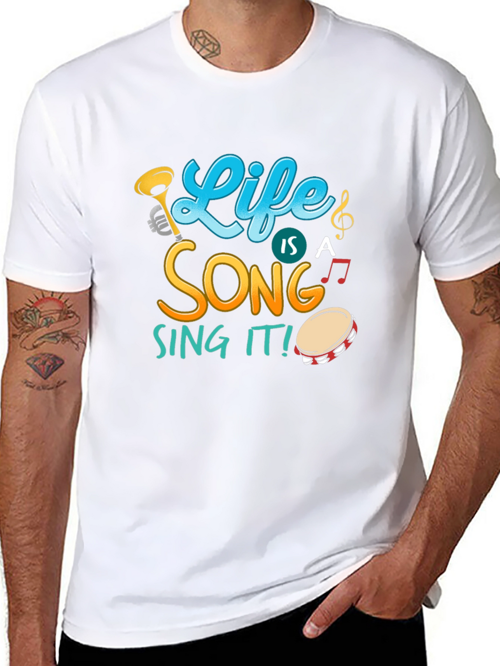 Life Is A Song Black T-Shirt