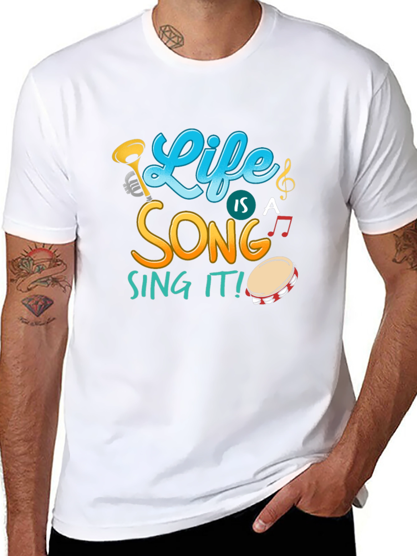 Life Is A Song Black T-Shirt