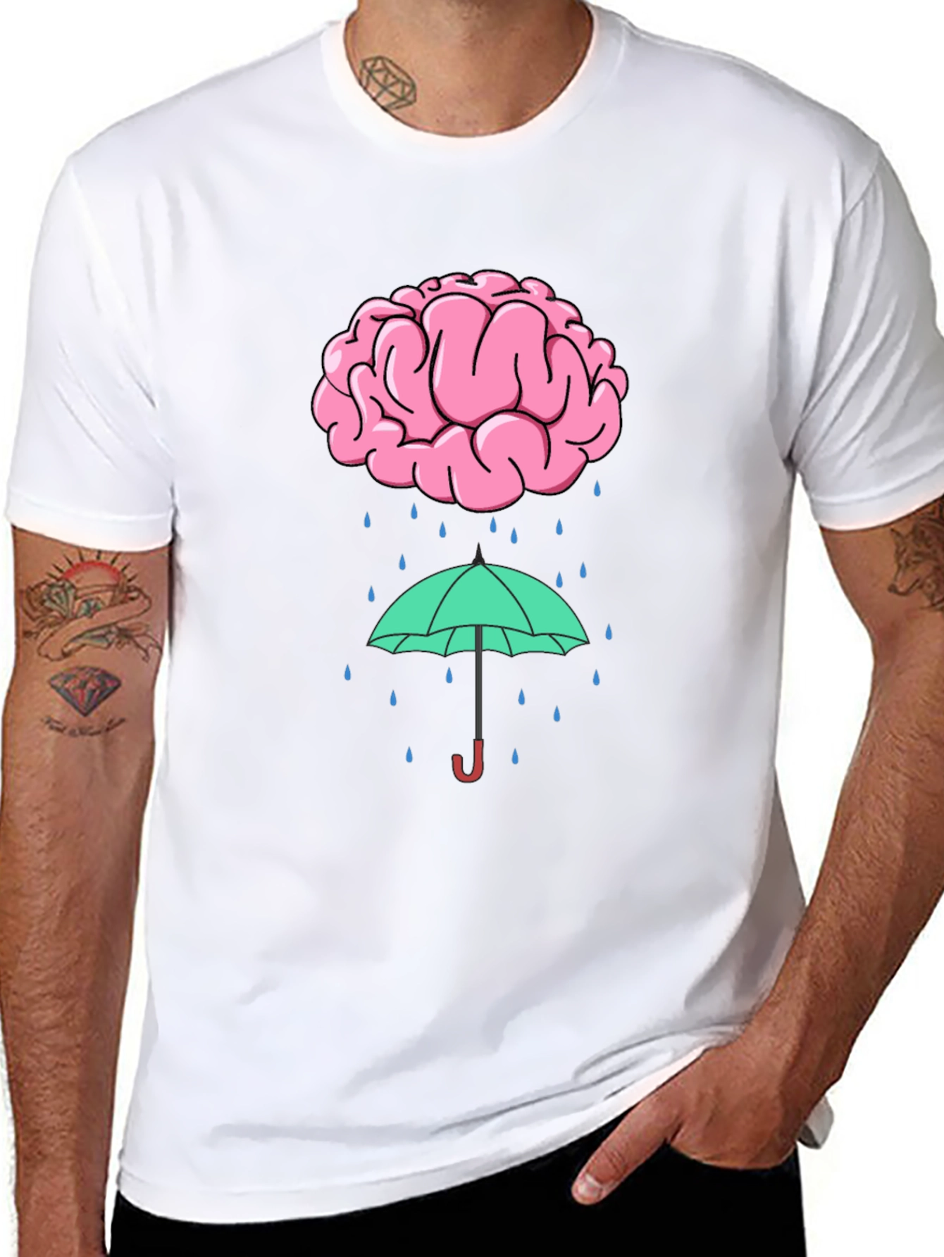 Brainstorm T-Shirt - Clever Rainy Day Design