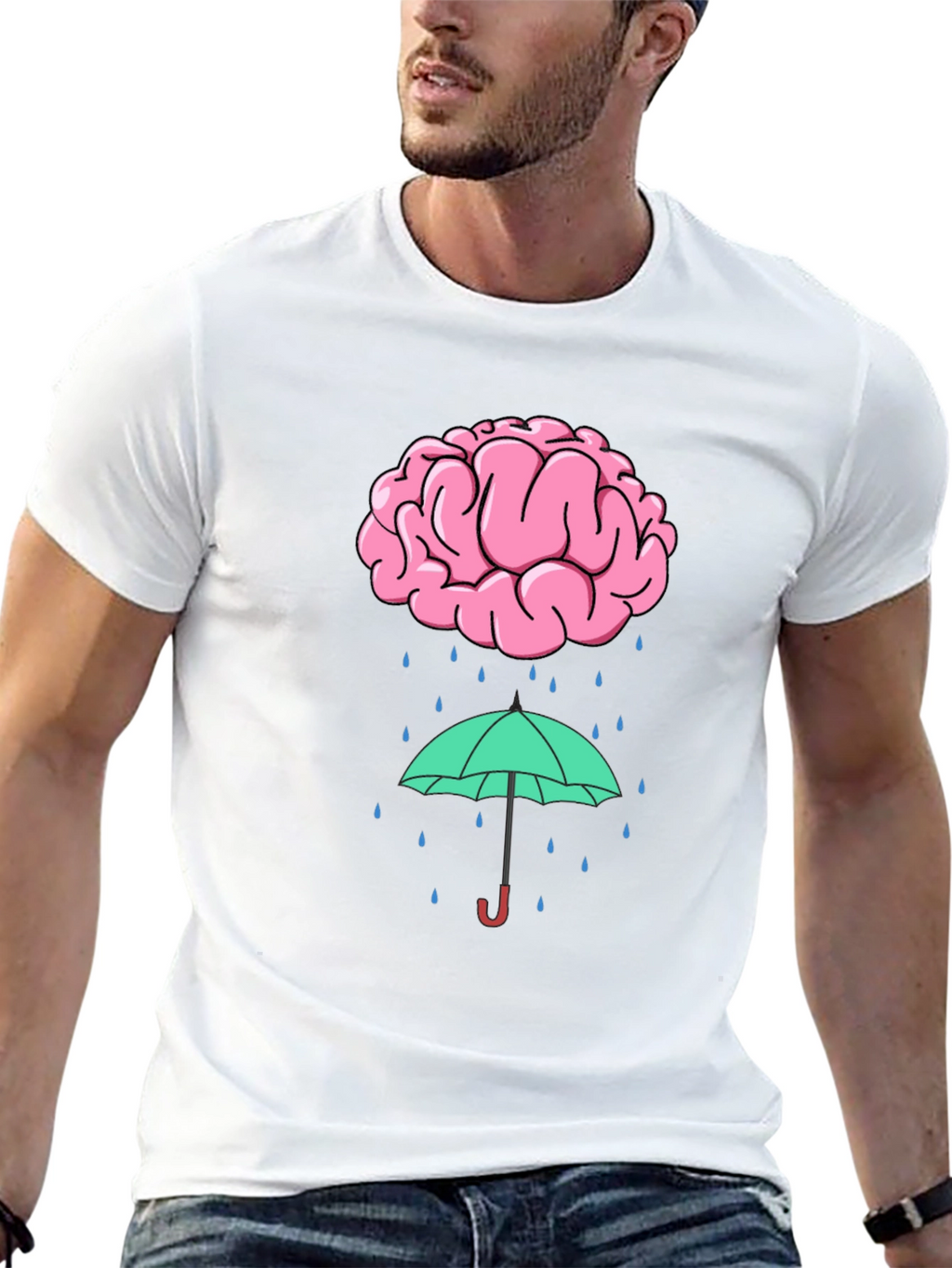Brainstorm T-Shirt - Clever Rainy Day Design