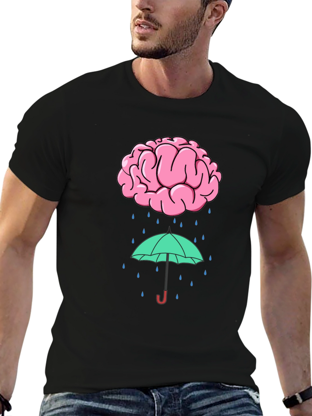Brainstorm T-Shirt - Clever Rainy Day Design