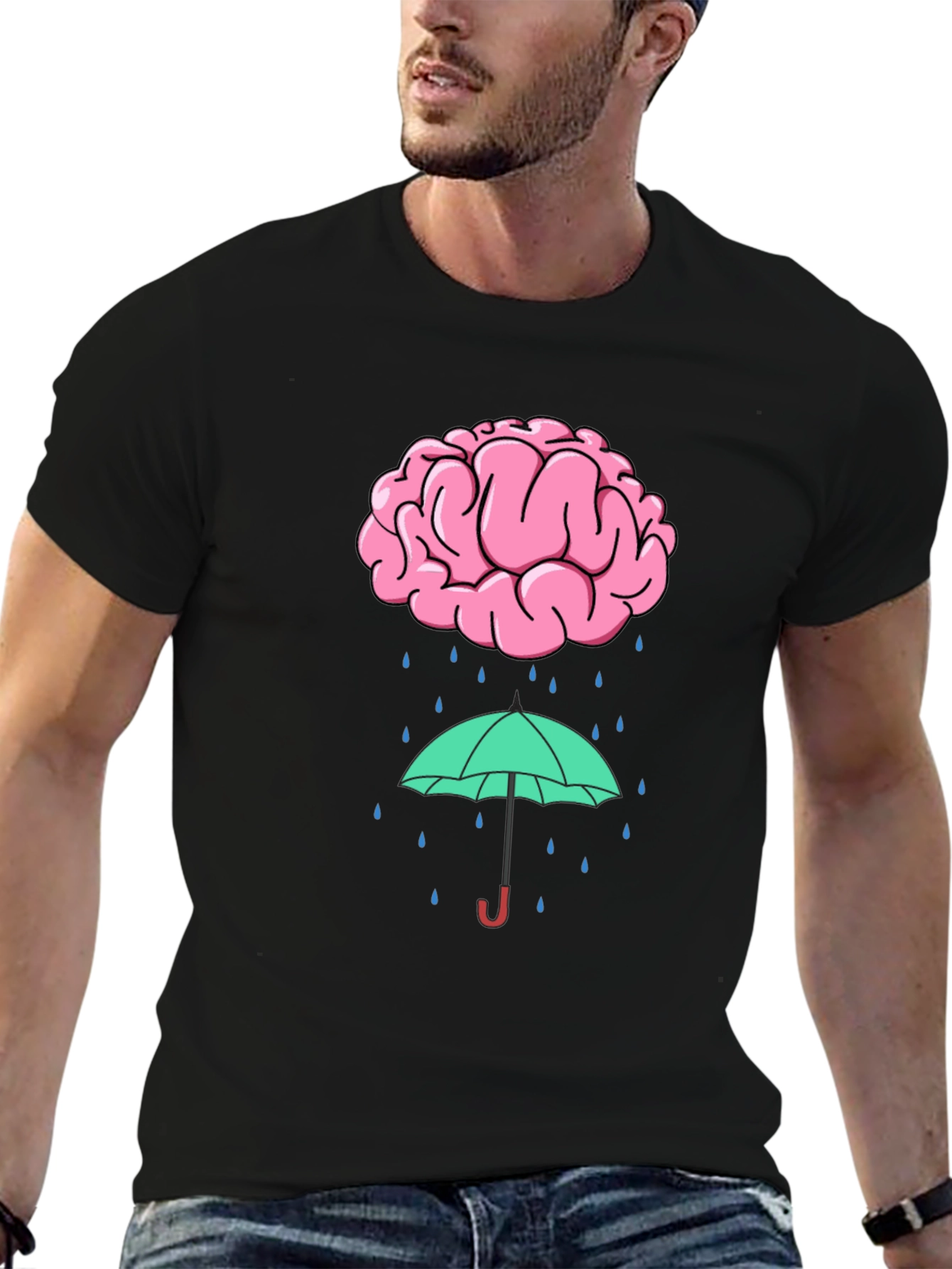 Brainstorm T-Shirt - Clever Rainy Day Design