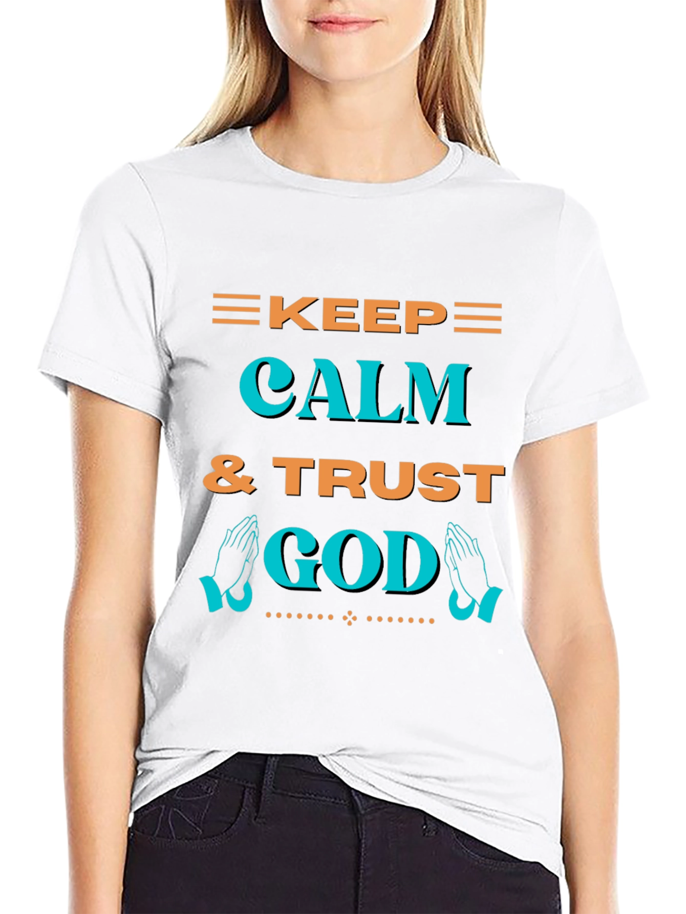 Keep Calm & Trust God T-Shirt - Graphic Print