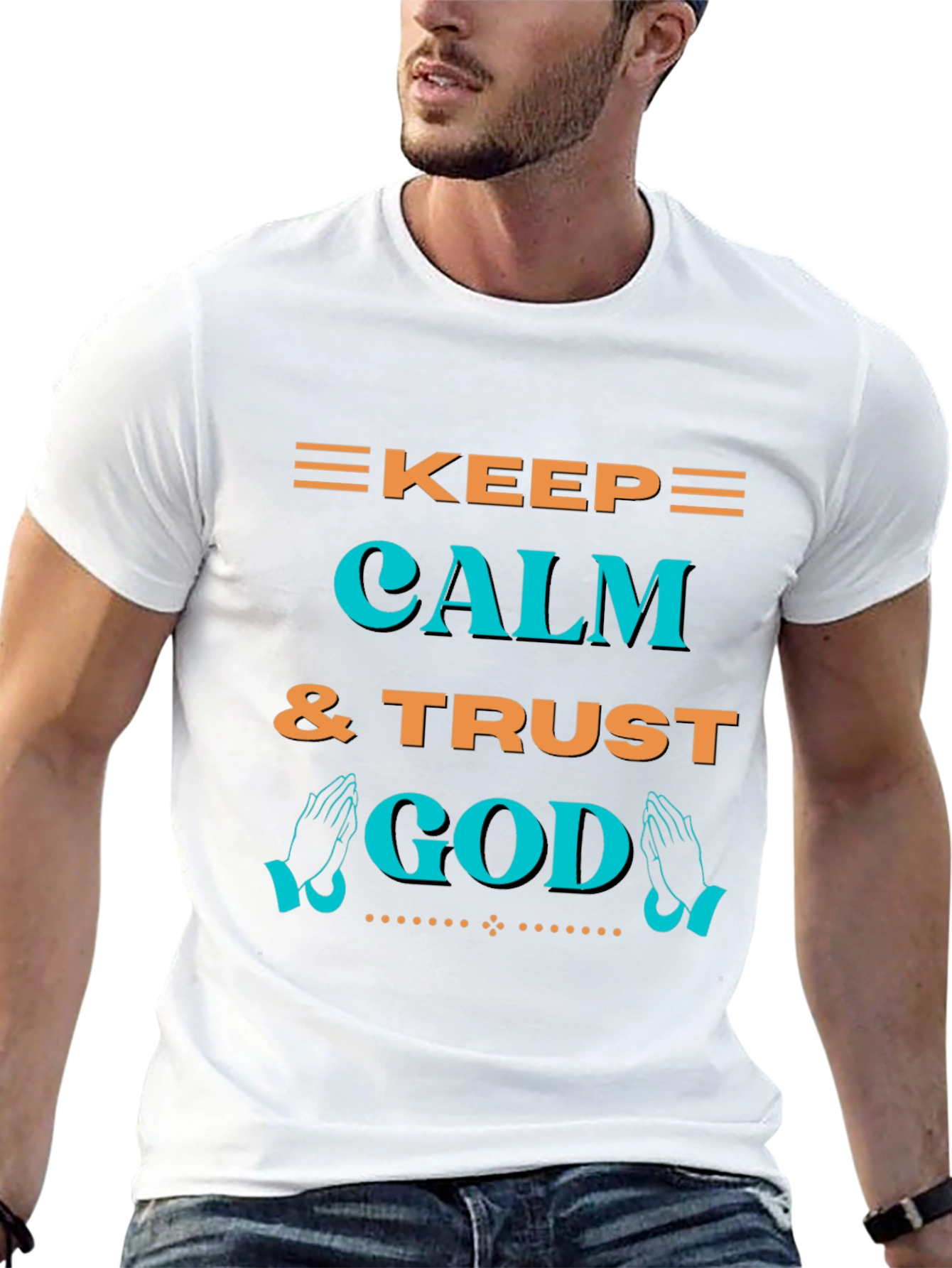 Keep Calm & Trust God T-Shirt - Graphic Print