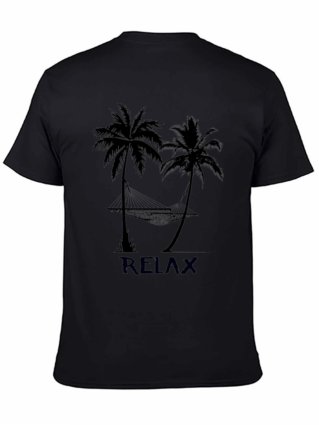 Relax Palm Tree Hammock Graphic T-Shirt