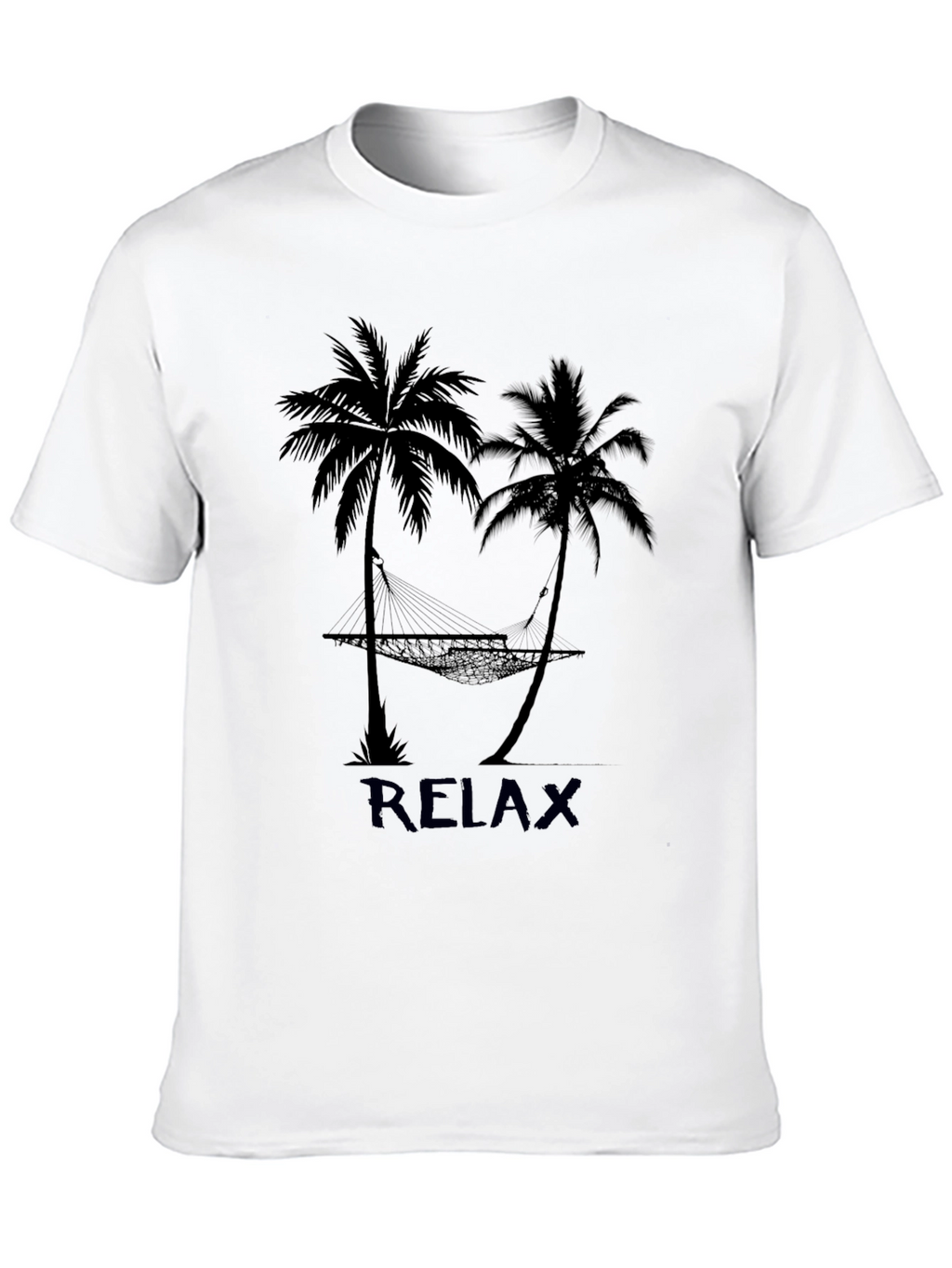 Relax Palm Tree Hammock Graphic T-Shirt