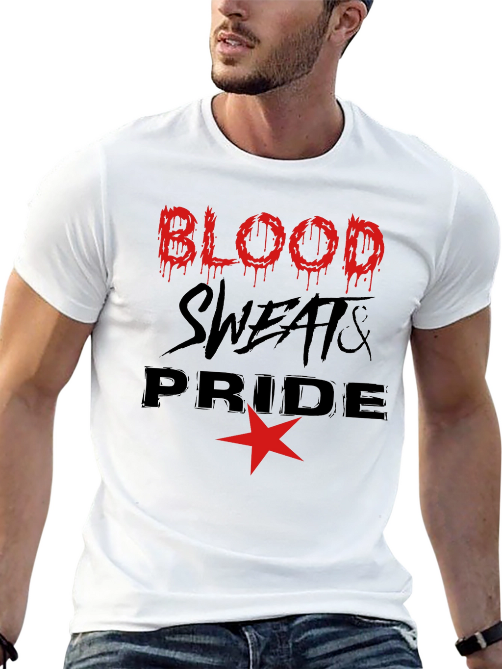 Blood Sweats & Pride Graphic Tee