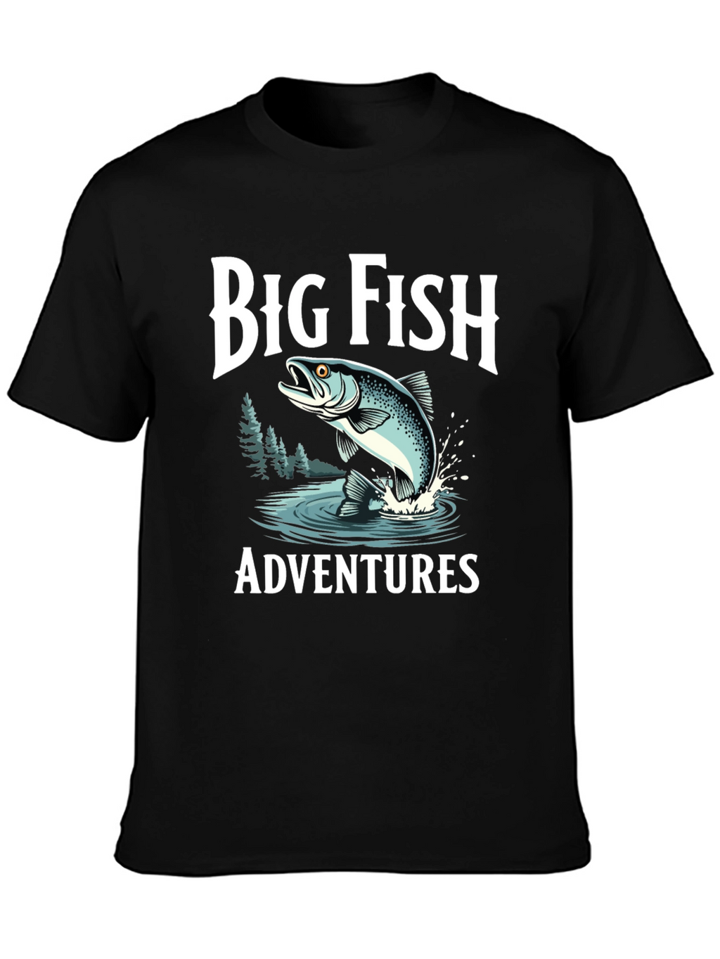 Big Fish Adventures Black T-Shirt