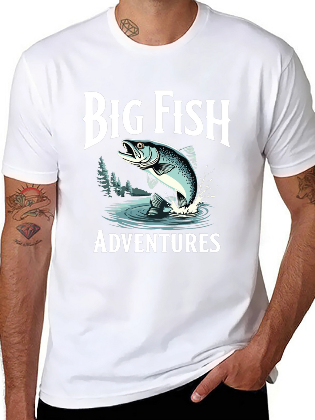 Big Fish Adventures Black T-Shirt