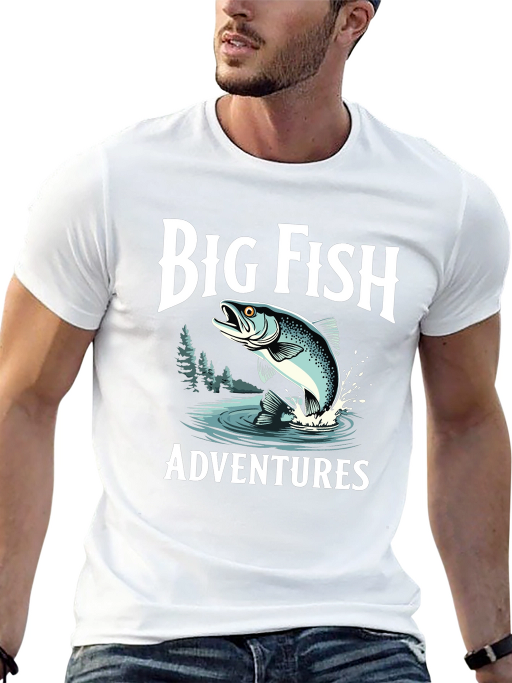 Big Fish Adventures Black T-Shirt