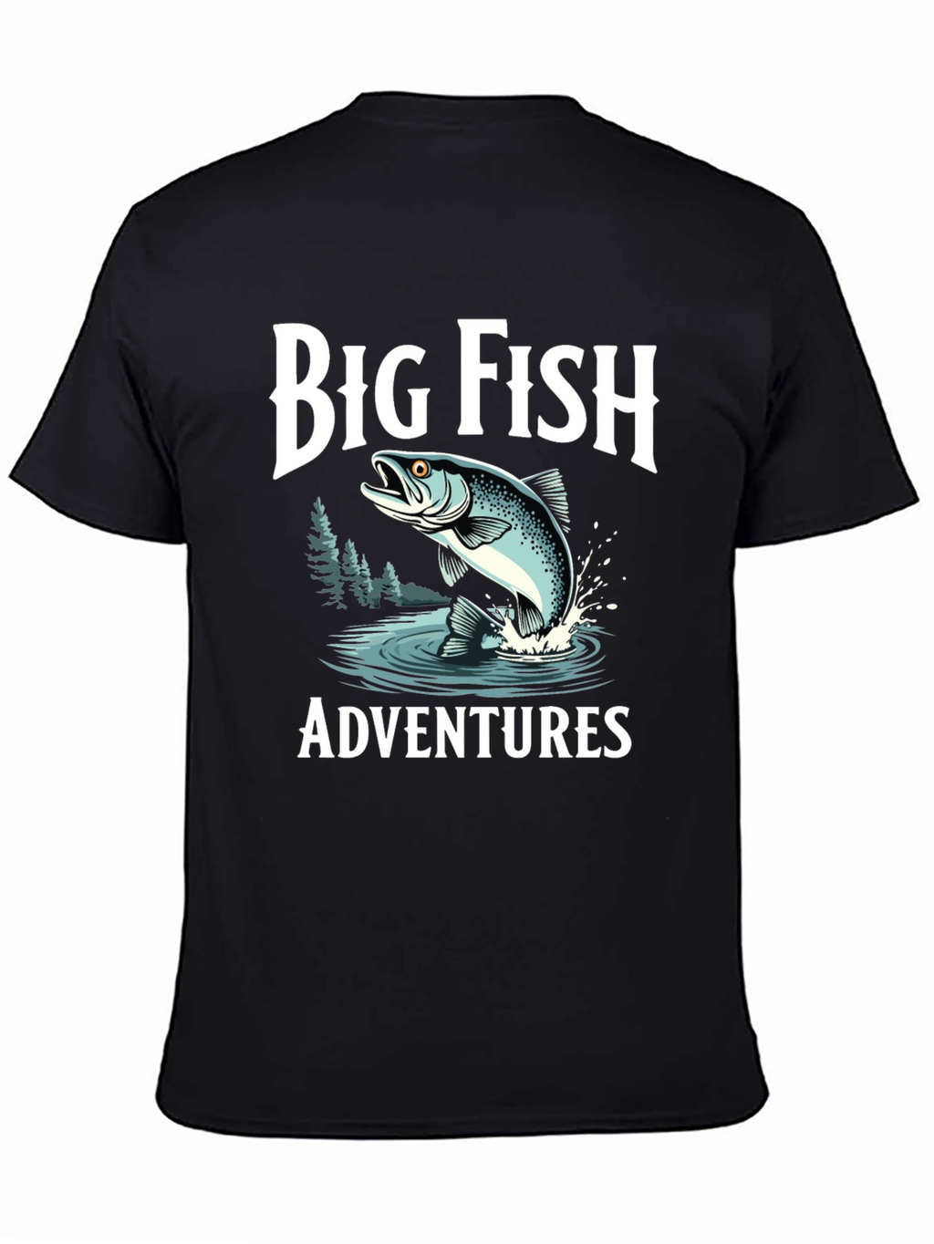 Big Fish Adventures Black T-Shirt