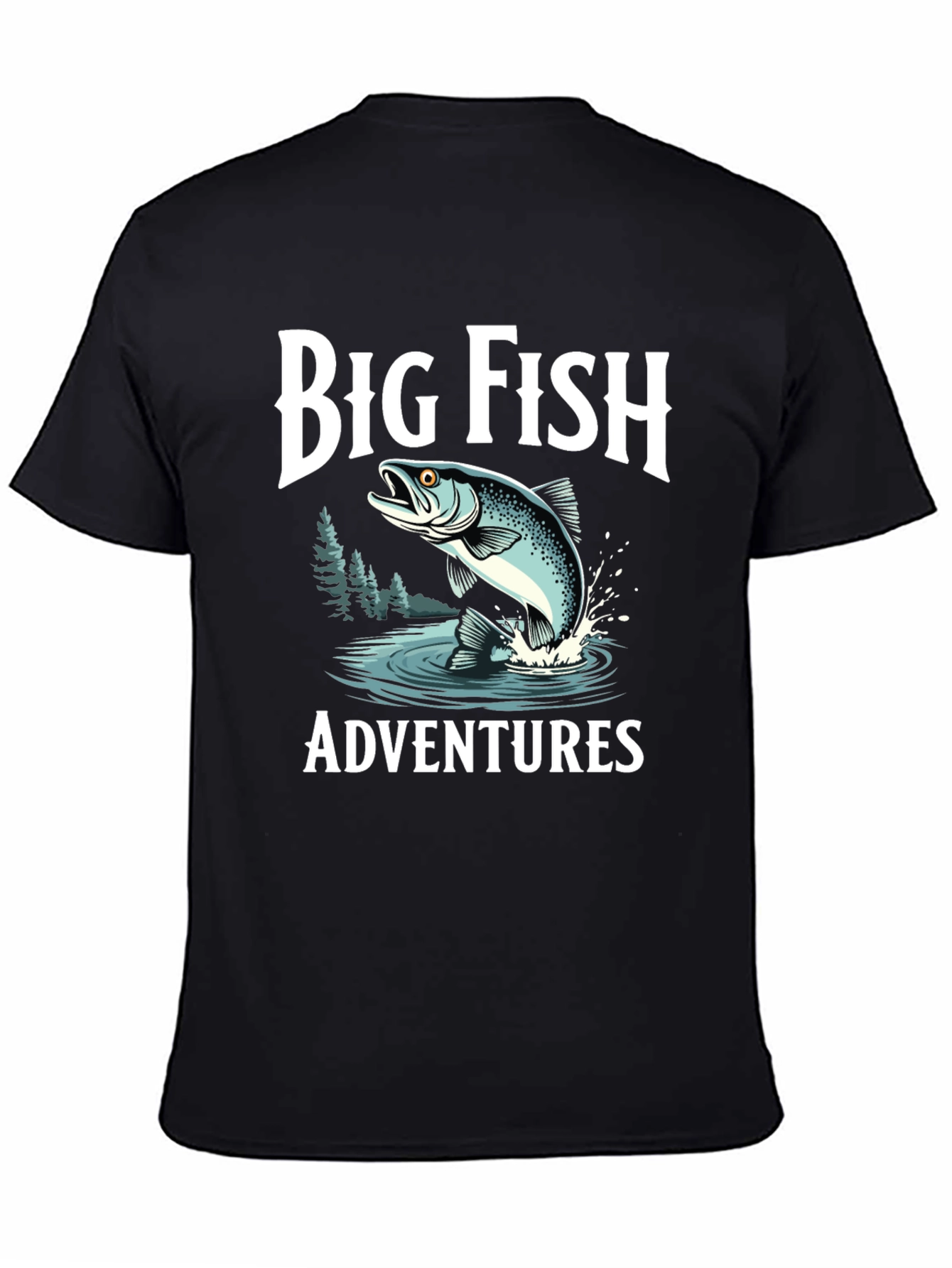 Big Fish Adventures Black T-Shirt