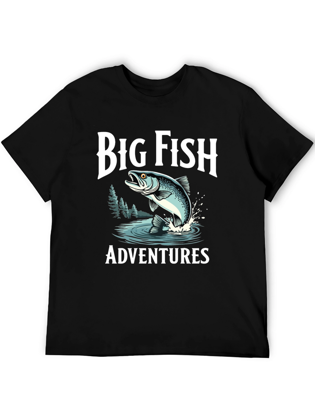 Big Fish Adventures Black T-Shirt