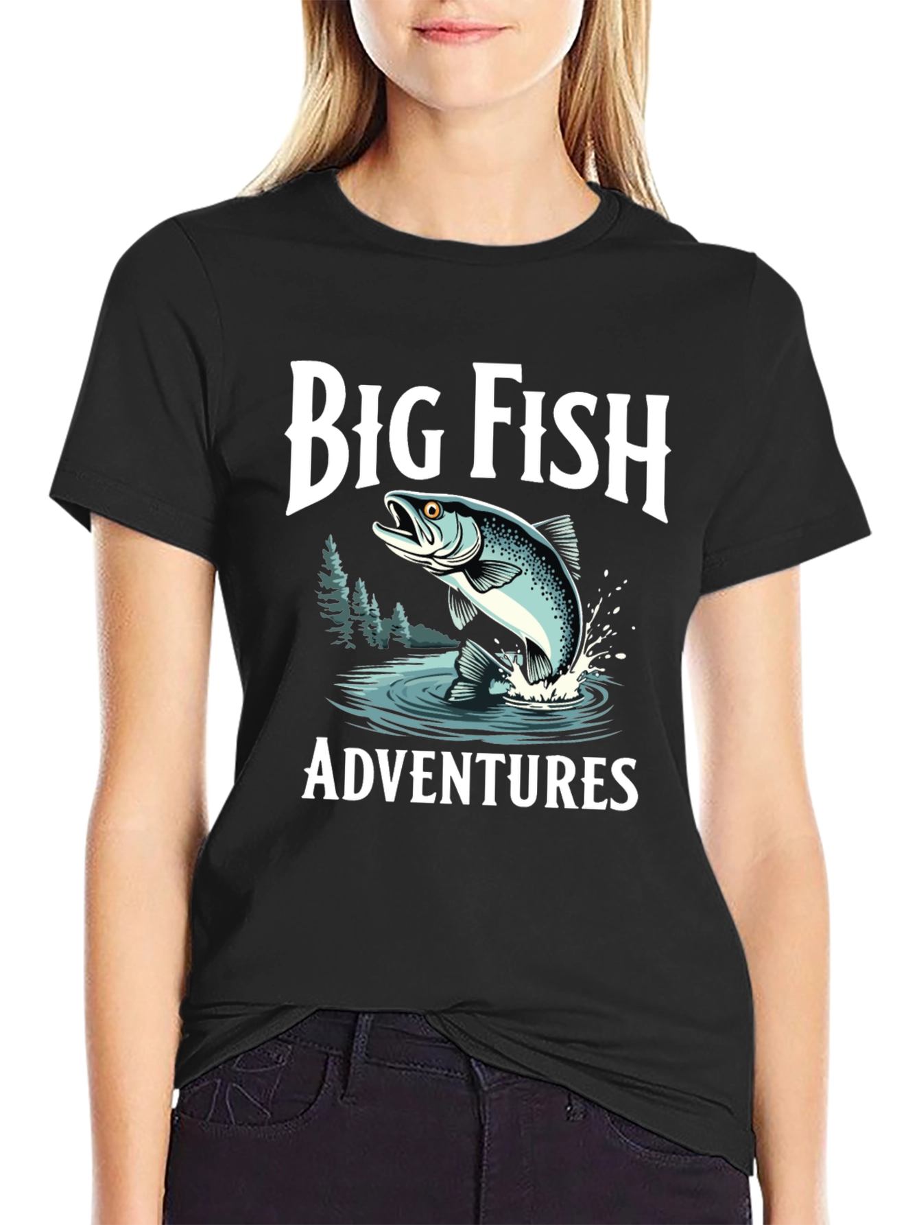 Big Fish Adventures Black T-Shirt