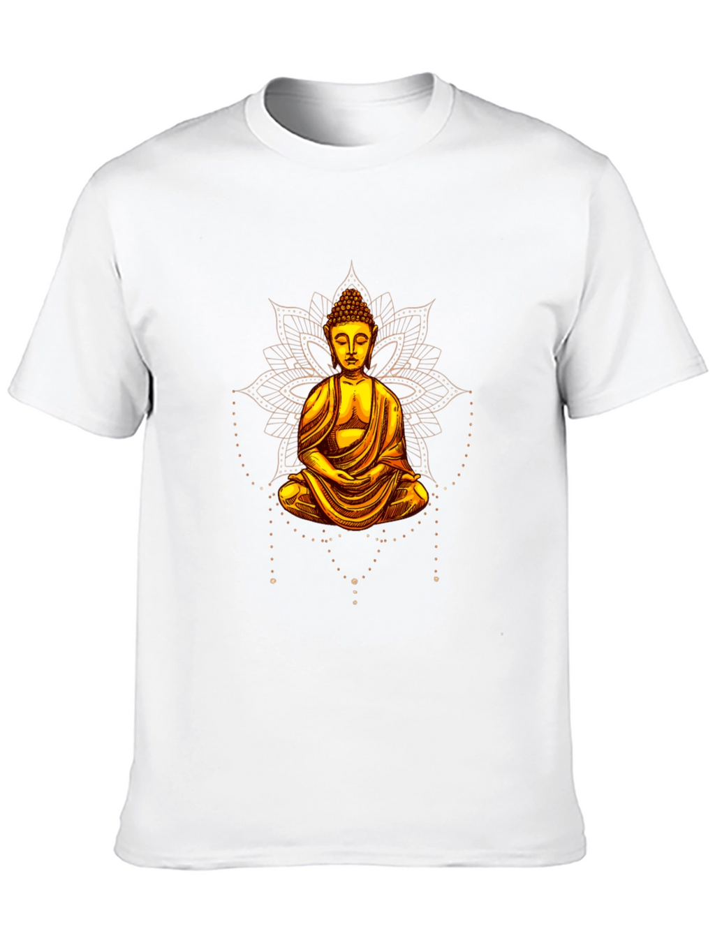 Buddha Graphic Print Black T-Shirt