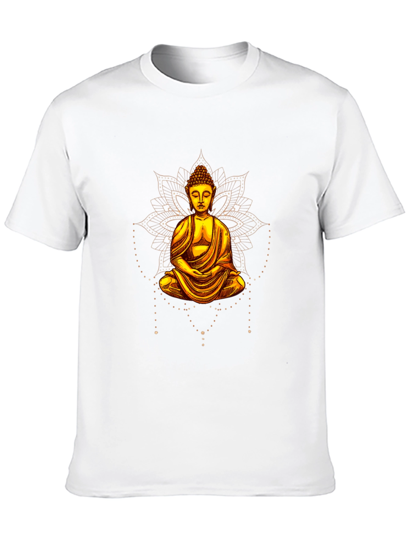 Buddha Graphic Print Black T-Shirt