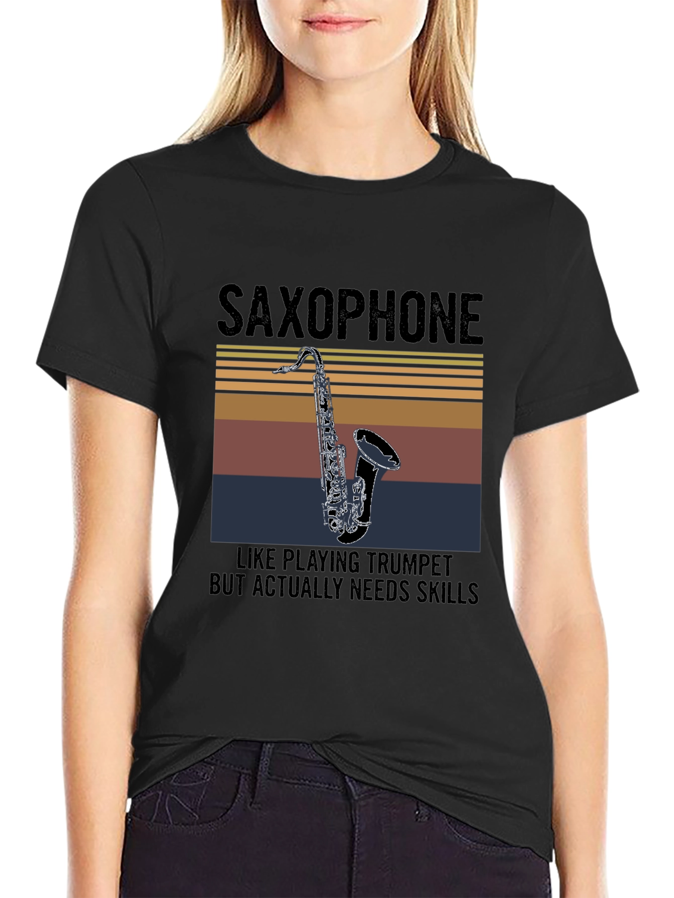 Saxophone Skills T-Shirt - Musical Instrument Graphic Tee