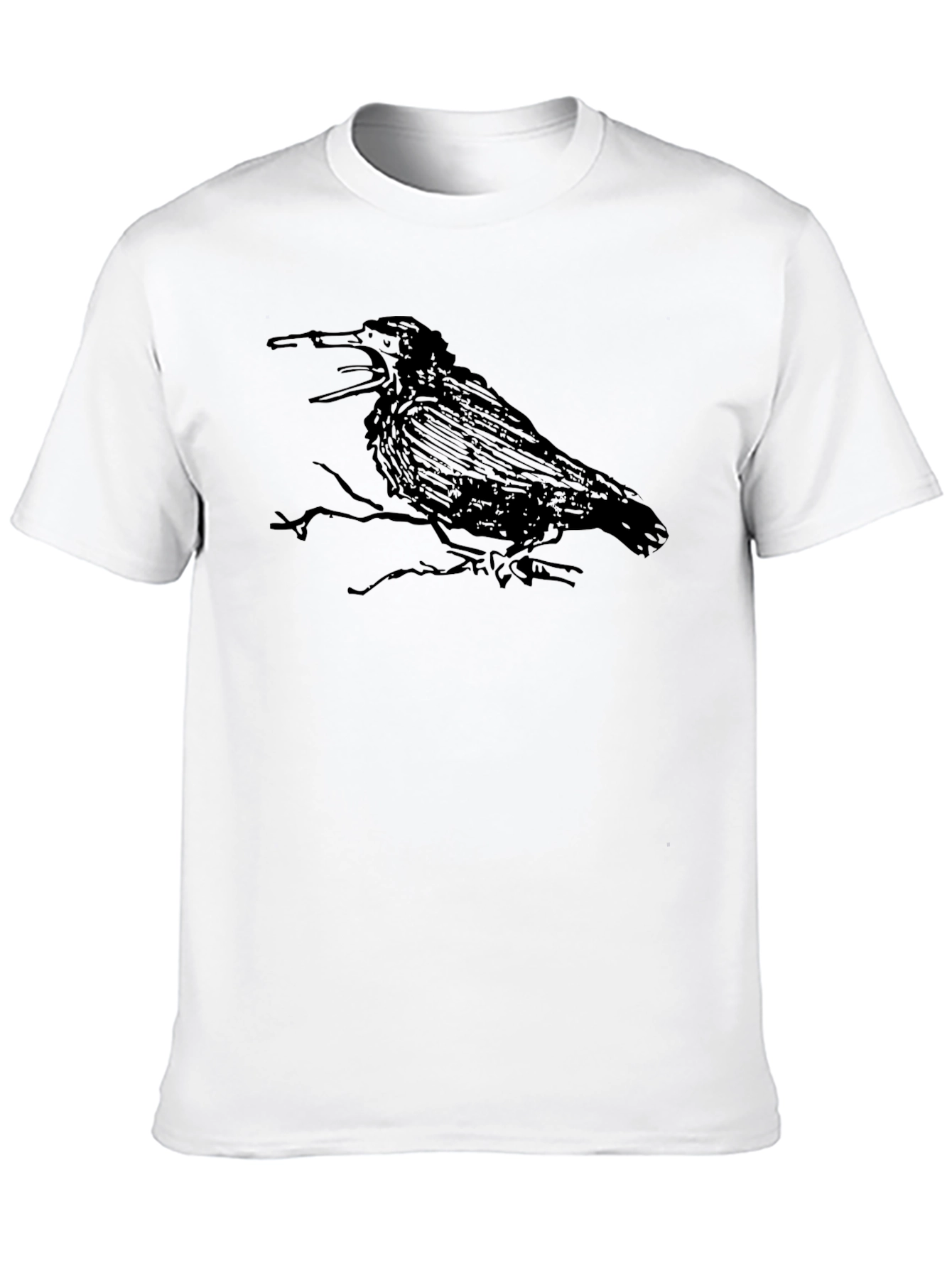 Raven Graphic Black T-Shirt
