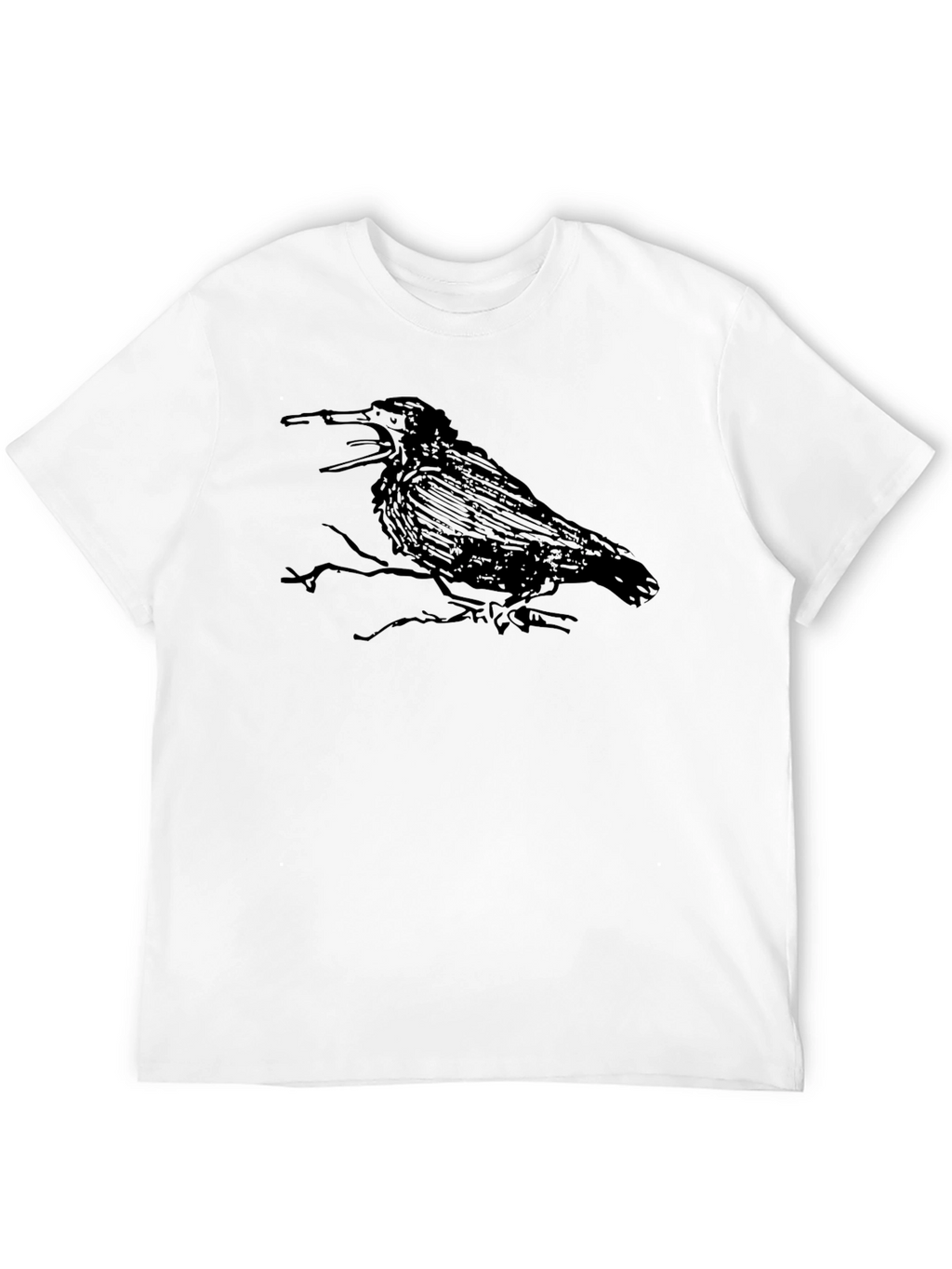 Raven Graphic Black T-Shirt